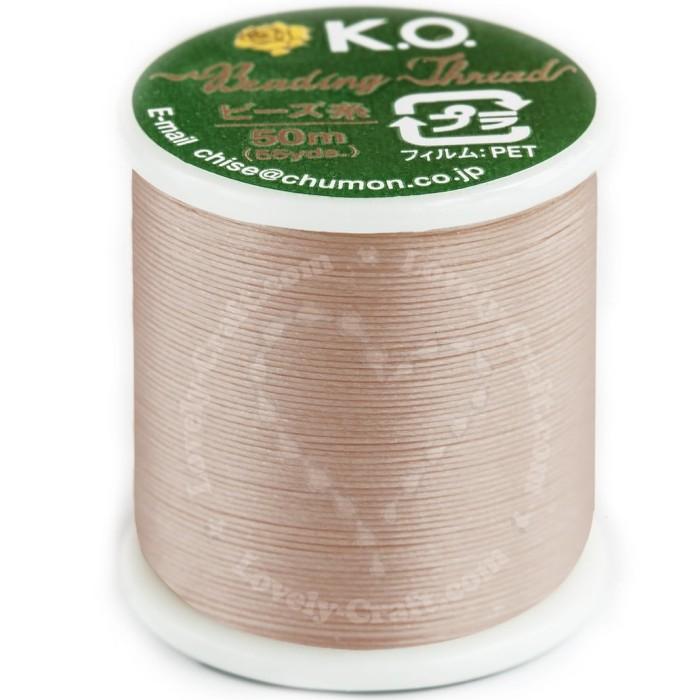 Купить нить K.O. для бисероплетения нежно-розового цвета в интернет-магазине «Любимое Творчество»