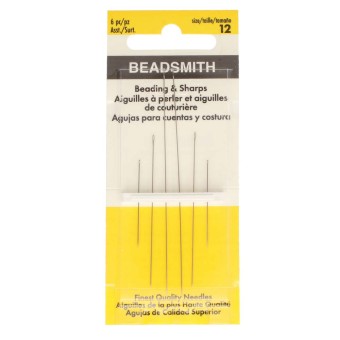 Иглы для бисероплетения BEADSMITH JOHN JAMES ENGLISH NEEDLES BEADING #12 (США)