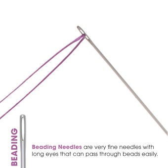 Иглы для бисероплетения BEADSMITH JOHN JAMES ENGLISH NEEDLES BEADING #12 (США)