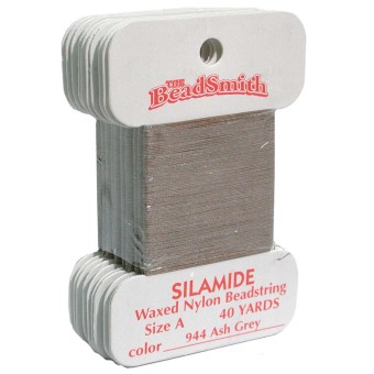 Нить Silamide пепельно-серая (Beadsmith, США)