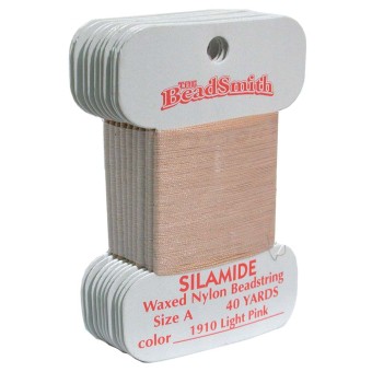 Нить Silamide персиковая (Beadsmith, США)