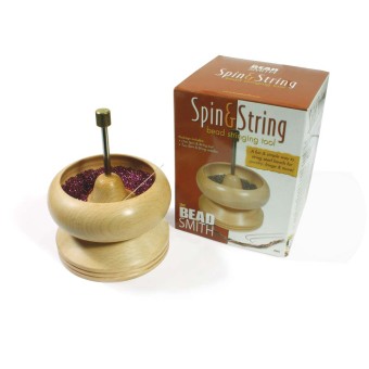 Спиннер BEADSMITH SPIN&STRING (LARGE) WOODEN BEAD SPINNER для нанизывания бисера с 2 иглами