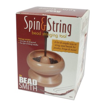 Спиннер BEADSMITH SPIN&STRING (LARGE) WOODEN BEAD SPINNER для нанизывания бисера с 2 иглами