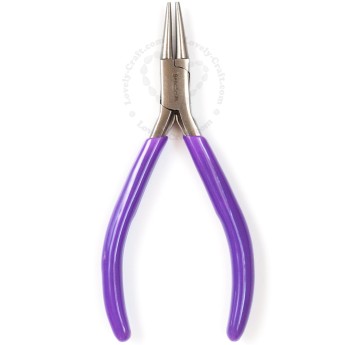 Круглогубцы BEADSMITH PURPLE HANDLE ROUND NOSE PLIER 120 мм (фиолетовые)