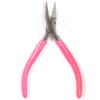 Плоскогубцы BEADSMITH PINK HANDLE FLATNOSE 120 мм (розовые)
