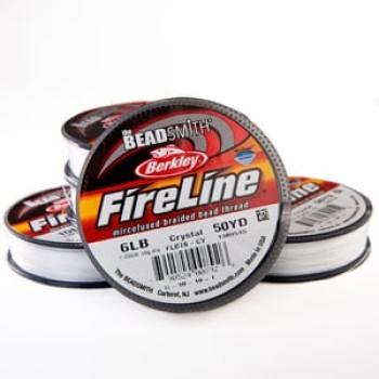 Нить для бисероплетения FireLine 0,15 мм белая (Beadsmith, США)