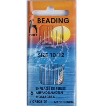 Иглы для бисероплетения PONY BEADING NEEDLE №10 и №12