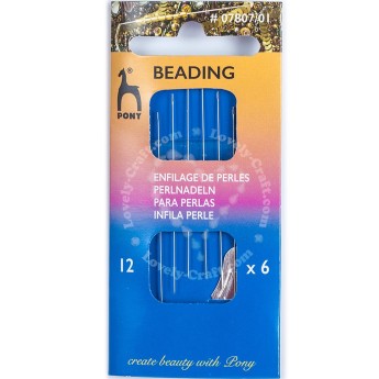 Иглы для бисероплетения PONY BEADING NEEDLE №12