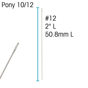 Иглы для бисероплетения PONY №12 (Needle Industries, Индия)