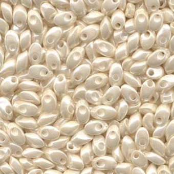 Бисер MIYUKI Long Magatama ANTIQUE IVORY PEARL CEYLON #592, 10 гр