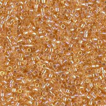 Бисер MIYUKI DELICA 11/0 LIGHT TOPAZ AB #100, 4 гр