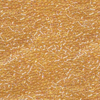 Бисер MIYUKI DELICA 11/0 LIGHT TOPAZ AB #100, 4 гр