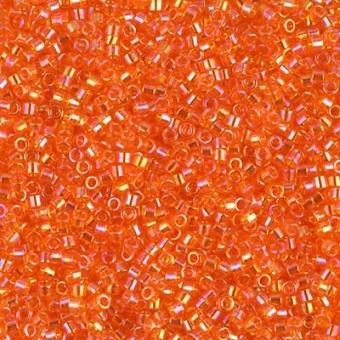 Бисер MIYUKI DELICA 11/0 TANGERINE AB #151, 4 гр