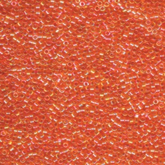 Бисер MIYUKI DELICA 11/0 TANGERINE AB #151, 4 гр