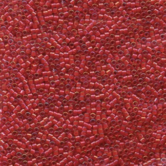 Бисер цилиндрический MIYUKI DELICA 11/0 RED LINED AB #295, (Миюки, Япония), 4 гр