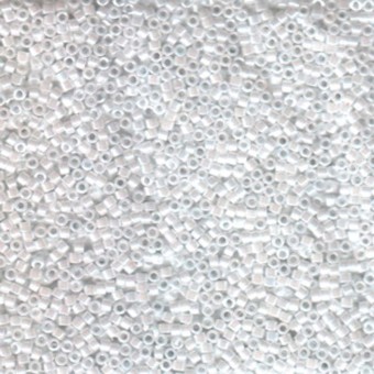 Бисер MIYUKI DELICA 11/0 WHITE PEARL #201, 4 гр