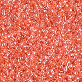 Бисер MIYUKI DELICA 11/0 SALMON-LINED LUSTER #235, 4 гр