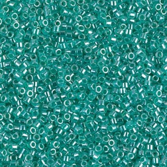 Бисер MIYUKI DELICA 11/0 GREEN AQUA-LINED LUSTER #238, 4 гр