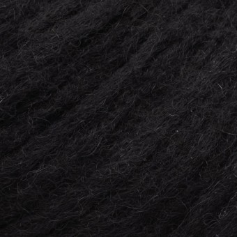 Цвет пряжи Aura Yarns Fashion Love Me 2.0 оттенок 08.005 black, крупно