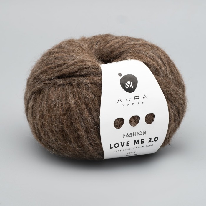 Купить пряжу Aura Yarns Fashion Love Me 2.0 оттенок 09.004 Milk Chocolate в Калининграде