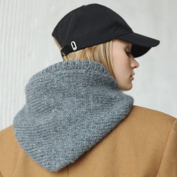 Оверсайз худи с капюшоном из пряжи Aura Yarns Fashion Love Me, цвет Ash, 8.5 мотков