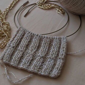 Пряжа с люрексом Aura Yarns Fashion Shiny Day, оттенок Latte