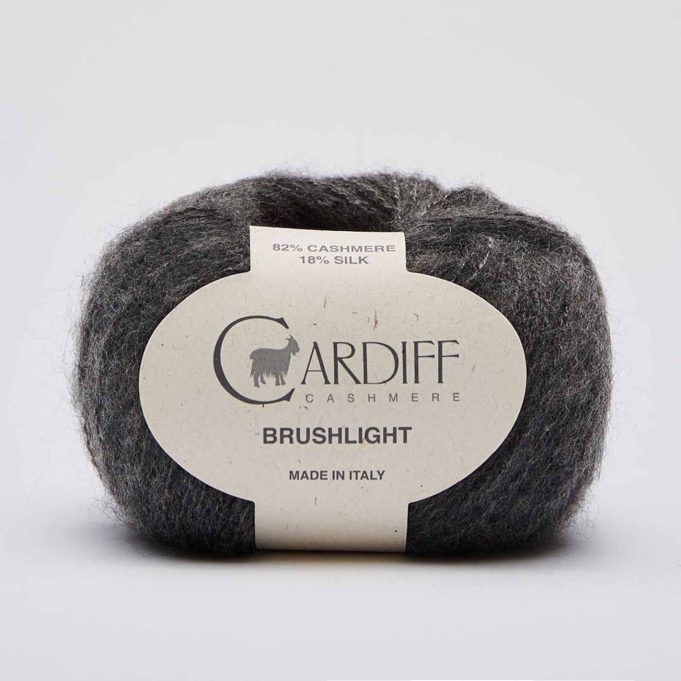 Купить пряжу Cardiff Brushlight 🧶 цвет 105 Grey Mel 🧡 в Калининграде