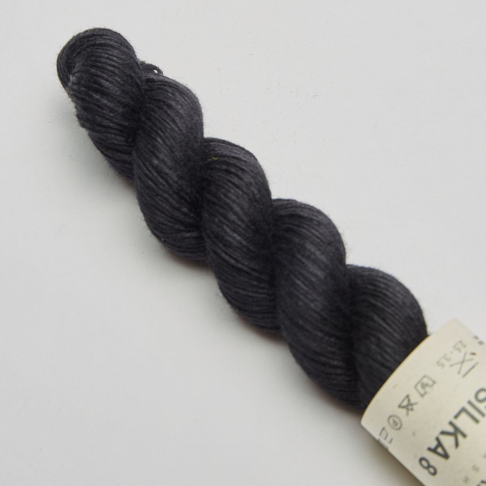 Купить пряжу Cardiff Silka 8 🧶 цвет 15 Nero 🧡 в Калининграде