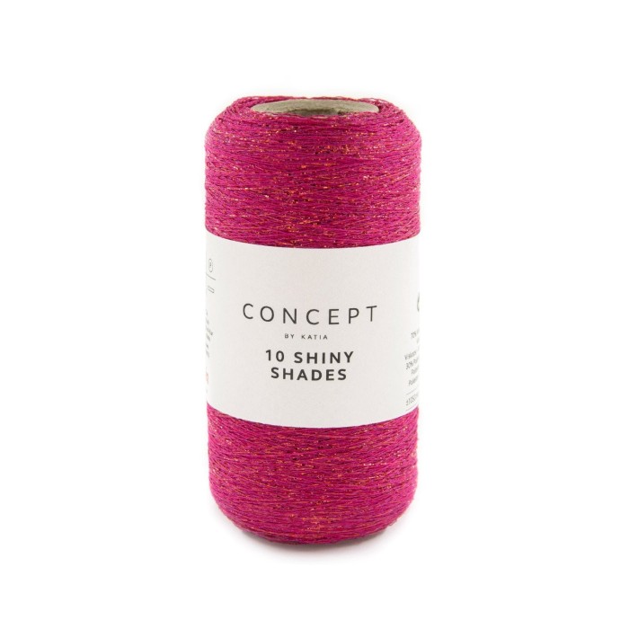 Купить люрекс Concept by Katia 🧶 10 Shiny Shades цвет 80 Fuchsia 🧡 в Калининграде