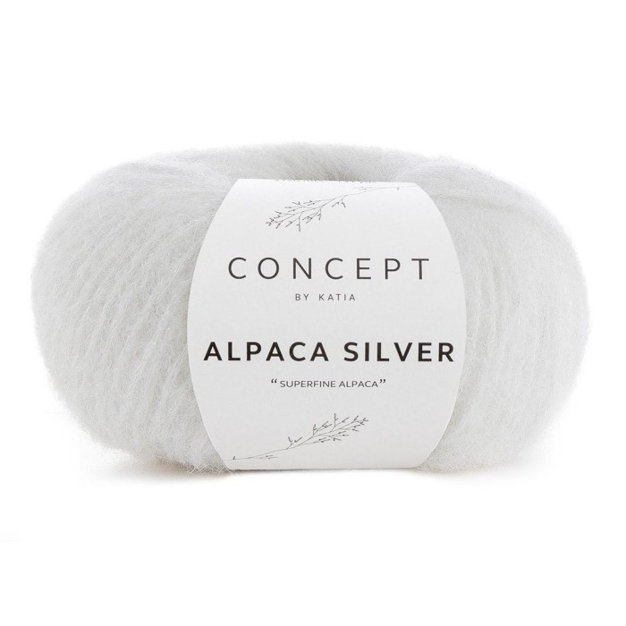 Купить пряжу Concept by Katia 🧶 Alpaca Silver цвет 250 Ecru-Silver 🧡 в Калининграде