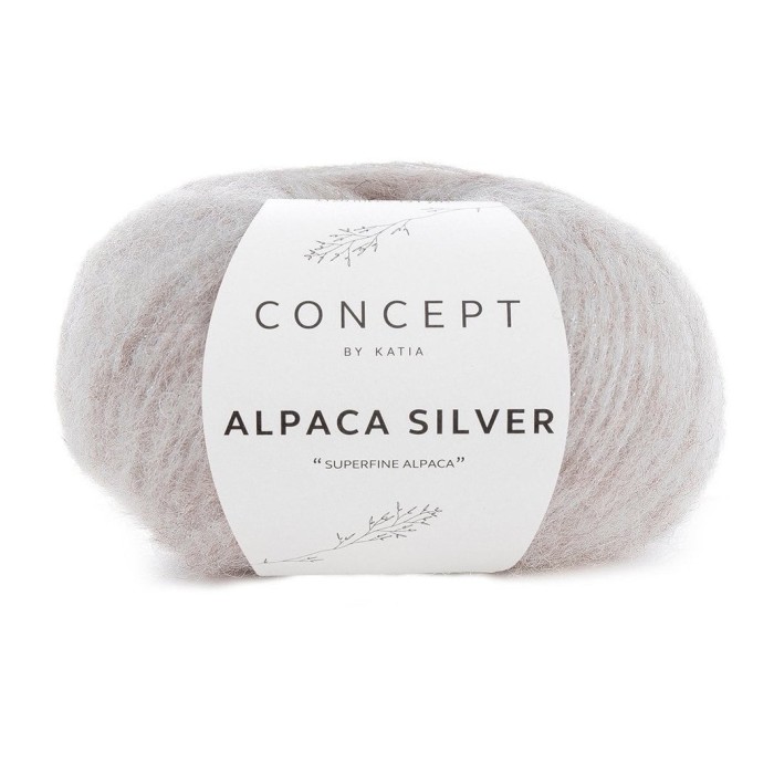 Купить пряжу Concept by Katia 🧶 Alpaca Silver цвет 251 Beige-Silver 🧡 в Калининграде