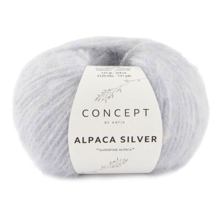 Купить пряжу Concept by Katia 🧶 Alpaca Silver цвет 276 Blue Grey-Silver 🧡 в Калининграде