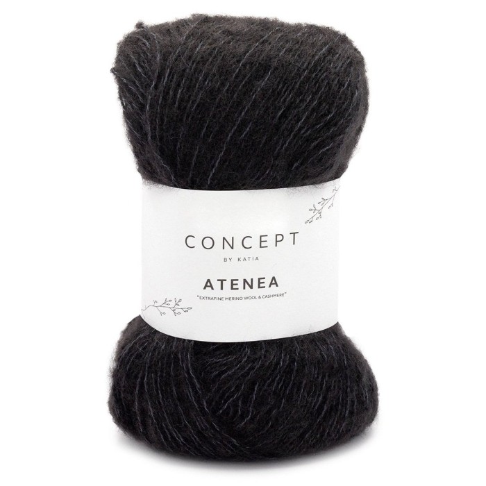 Купить пряжу Concept by Katia 🧶 Atenea цвет 97 Black 🧡 в Калининграде