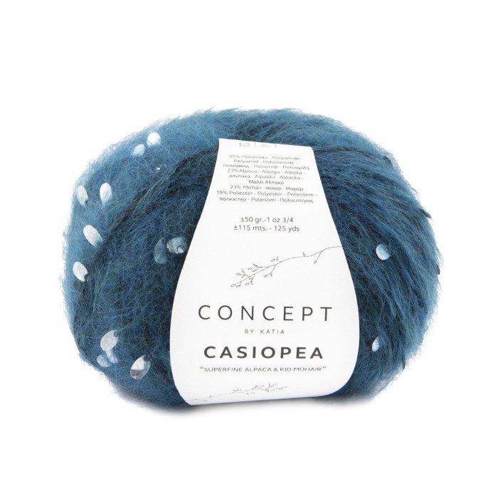 Купить пряжу Concept by Katia 🧶 Casiopea цвет 63 Azure Blue 🧡 в Калининграде