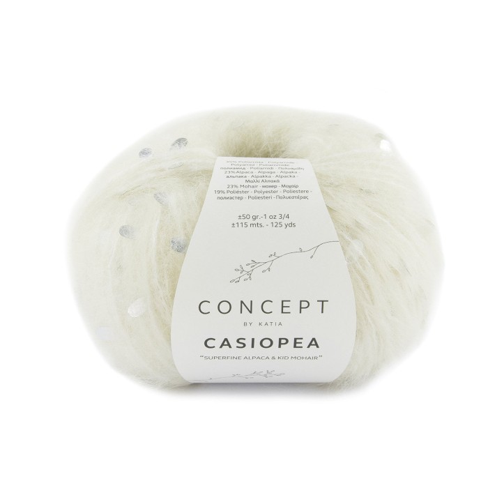 Купить пряжу Concept by Katia 🧶 Casiopea цвет 50 Ecru 🧡 в Калининграде