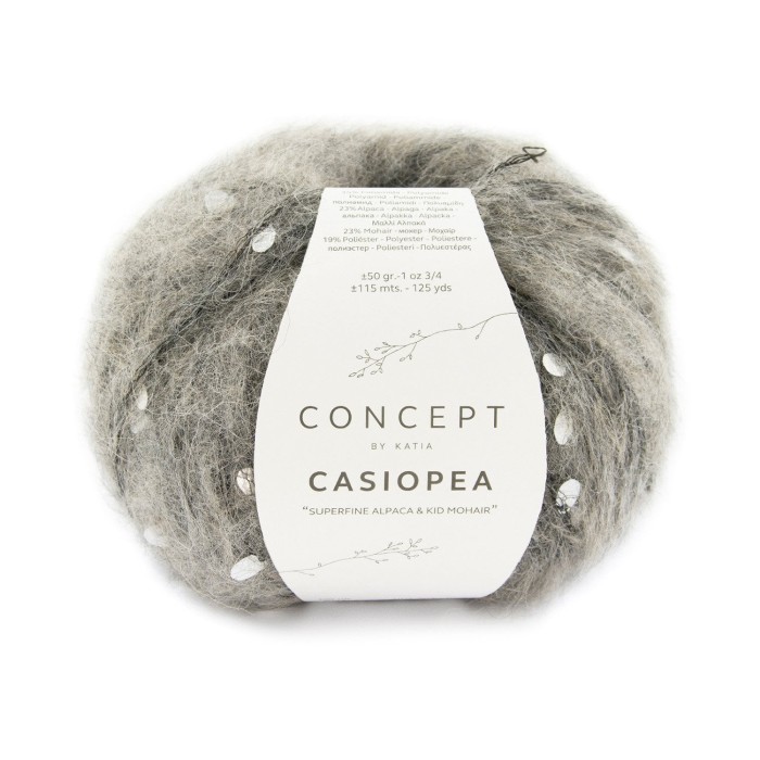 Купить пряжу Concept by Katia 🧶 Casiopea цвет 61 Grey 🧡 в Калининграде