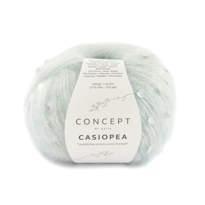 Купить пряжу Concept by Katia 🧶 Casiopea цвет 53 Light Sky Blue 🧡 в Калининграде