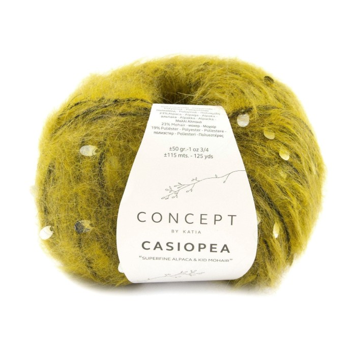 Купить пряжу Concept by Katia 🧶 Casiopea цвет 57 Ochre 🧡 в Калининграде