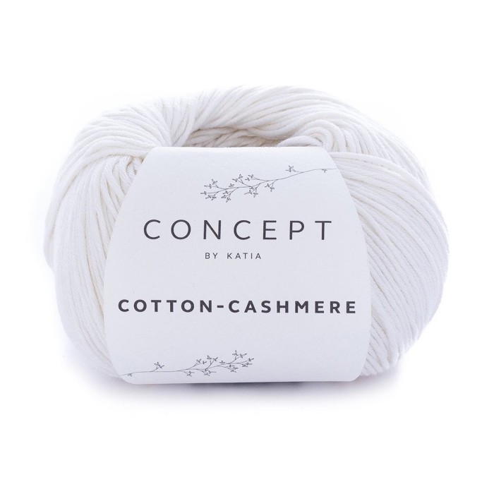 Купить пряжу Concept by Katia 🧶 Cotton-Cashmere цвет 52 White 🧡 в Калининграде