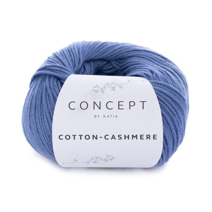 Купить пряжу Concept by Katia 🧶 Cotton-Cashmere цвет 65 Jeans 🧡 в Калининграде