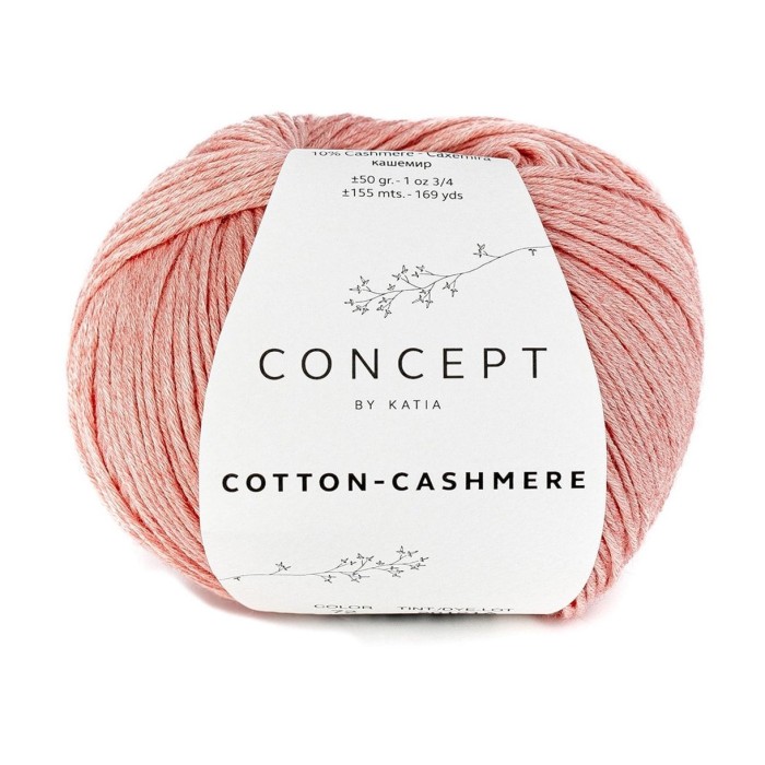 Купить пряжу Concept by Katia 🧶 Cotton-Cashmere цвет 72 Coral 🧡 в Калининграде