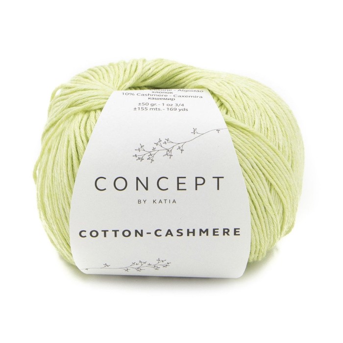 Купить пряжу Concept by Katia 🧶 Cotton-Cashmere цвет 76 Pistachio 🧡 в Калининграде