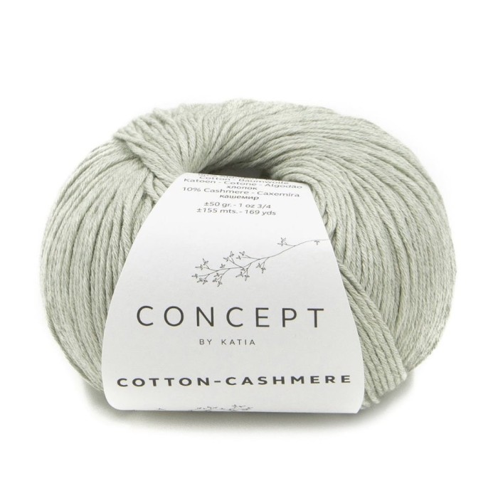 Купить пряжу Concept by Katia 🧶 Cotton-Cashmere цвет 77 Green 🧡 в Калининграде