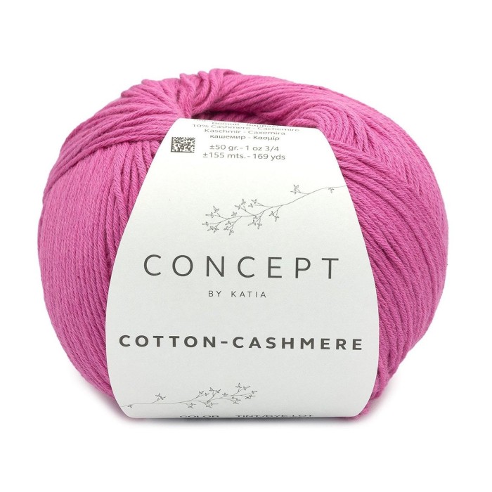 Купить пряжу Concept by Katia 🧶 Cotton-Cashmere цвет 86 Fuchsia 🧡 в Калининграде