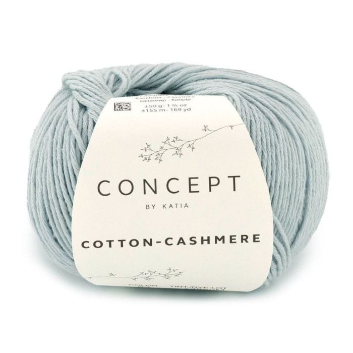 Купить пряжу Concept by Katia 🧶 Cotton-Cashmere цвет 93 Light Blue 🧡 в Калининграде