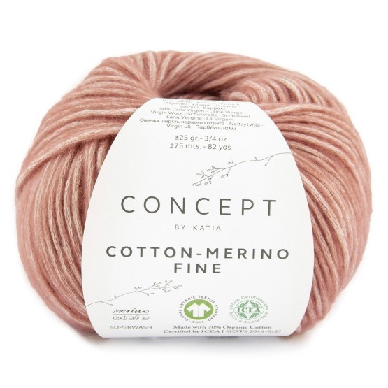 Пряжа для вязания Katia Concept Cotton-Merino Fine (Испания)