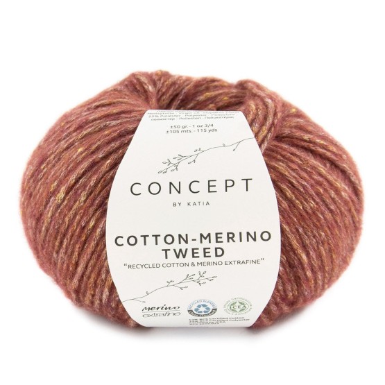 Пряжа для вязания Katia Cotton-Merino Tweed (Испания)