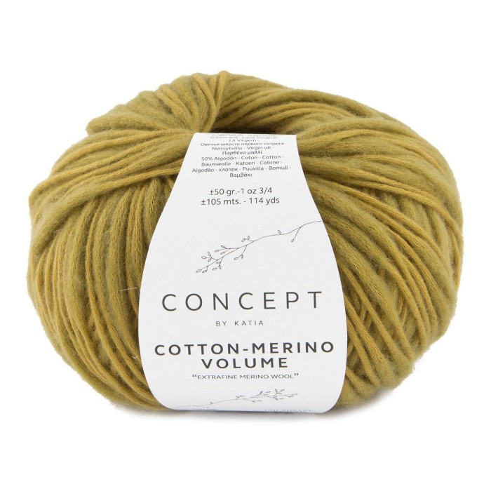 Купить пряжу Concept by Katia 🧶 Cotton-Merino Volume цвет 204 Mustard 🧡 в Калининграде