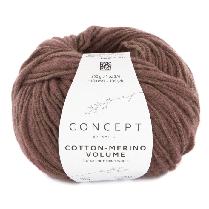 Купить пряжу Concept by Katia 🧶 Cotton-Merino Volume цвет 214 Oxide Red 🧡 в Калининграде