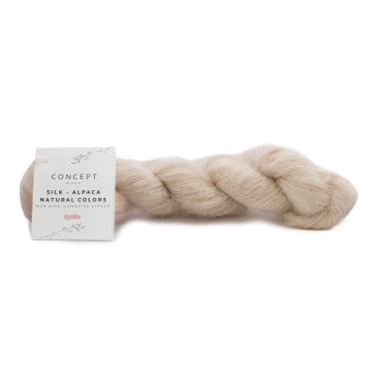 Katia Concept Silk-Alpaca Natural Colors цвет 101 Beige